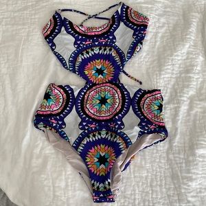 Mara Hoffman cut out one piece swimsuit 💕